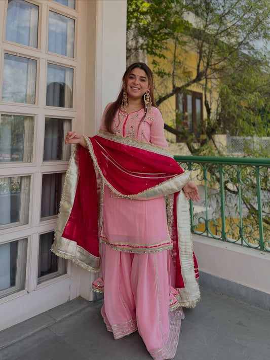 Raumya Neon Elegant Sharara Suit Set