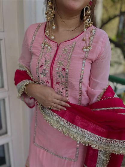 Raumya Neon Elegant Sharara Suit Set