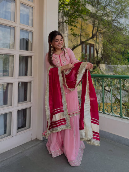 Raumya Neon Elegant Sharara Suit Set