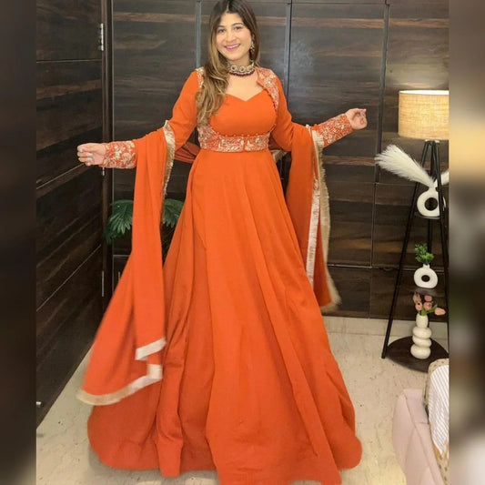 Premium Quality Heavy Traditional Koti Anarkali Suit Set