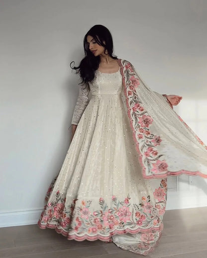 Aarushi Heavy Pure Vichitra Silk Gown