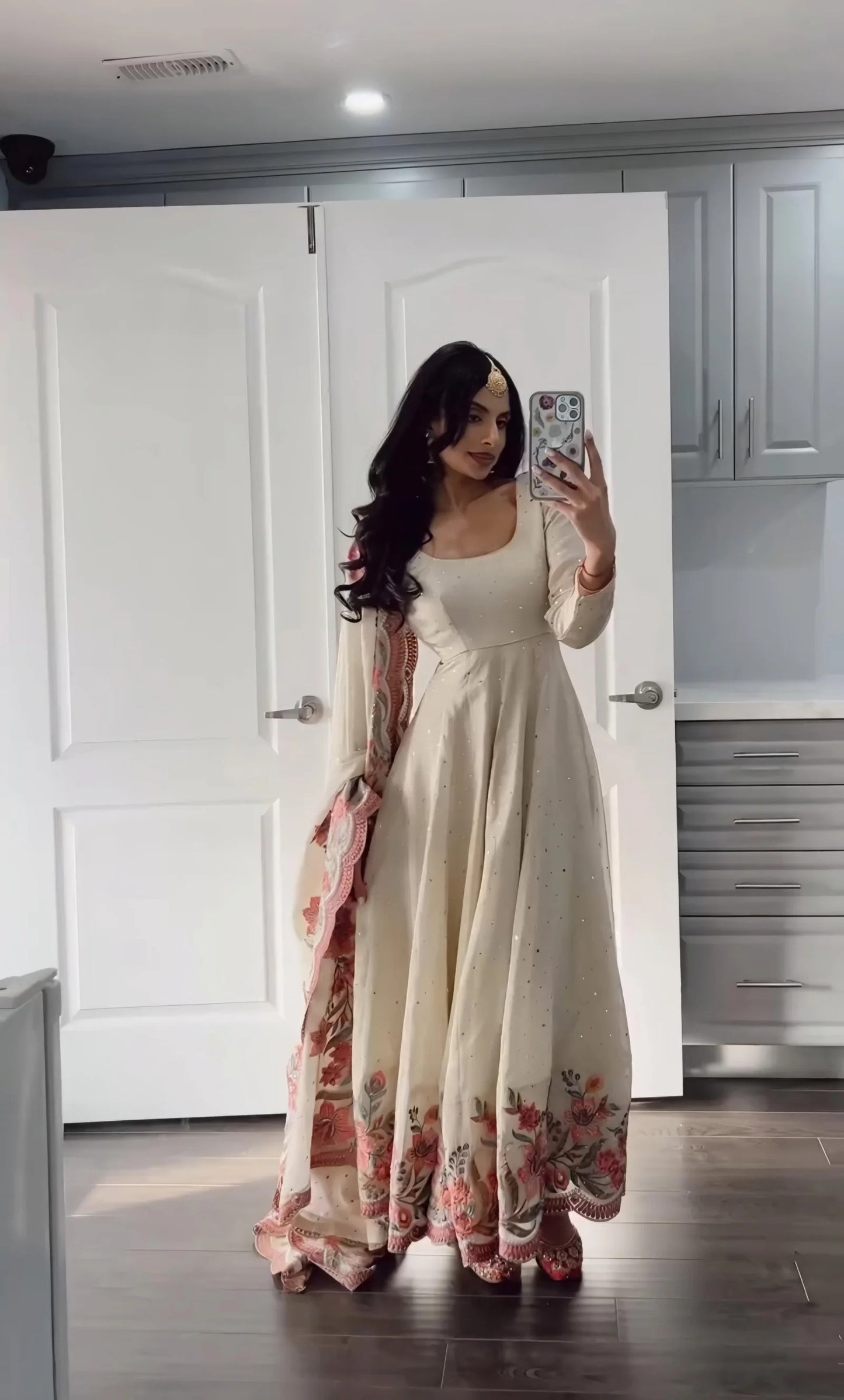 aarushi heavy pure vichitra silk gown