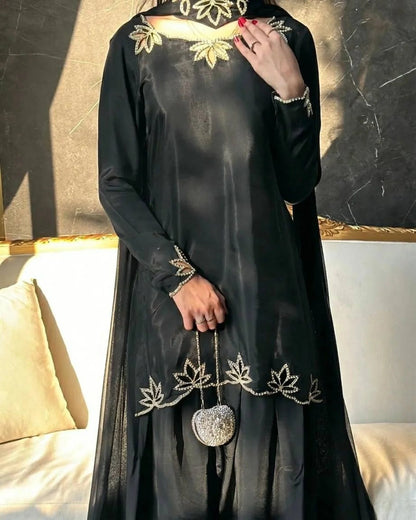 Pakistani Style Farshi Salwar Suit Set with Dupatta