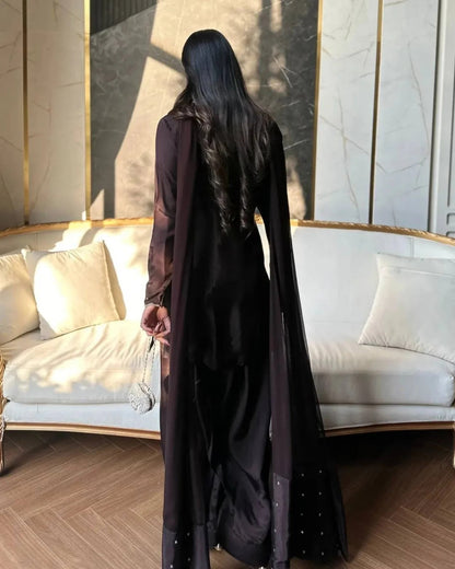 Pakistani Style Farshi Salwar Suit Set with Dupatta