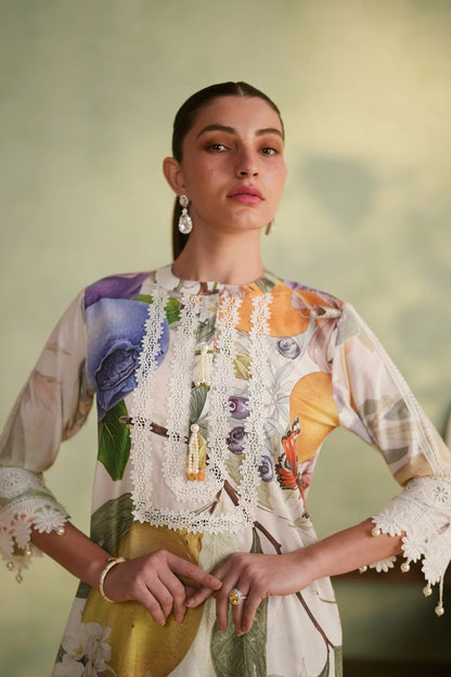 Premium Floral & Fruit Print Cotton Suit Set