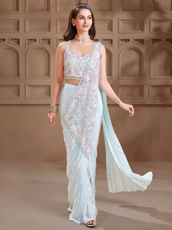 poised to perfection silk ready to wear saree