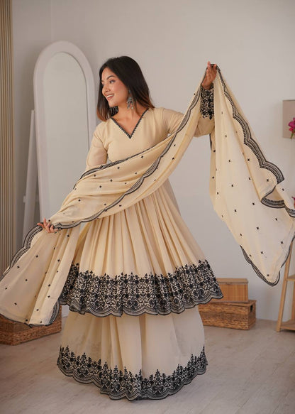 Aafreen Designer Embroidered Anarkali Suit