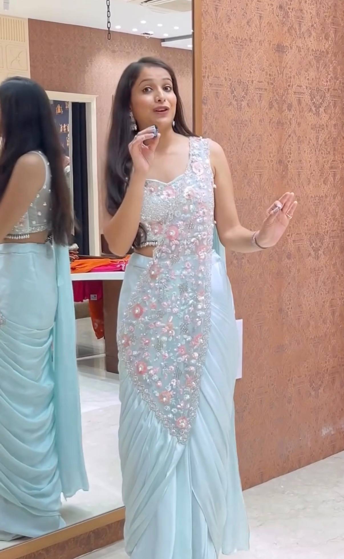 poised to perfection silk ready to wear saree