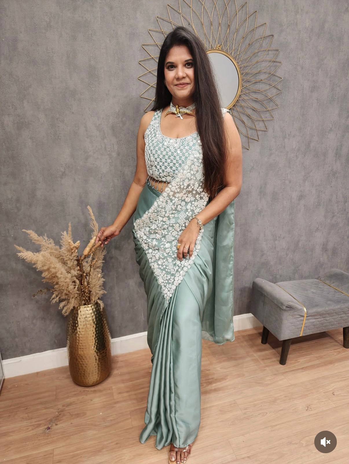 poised to perfection silk ready to wear saree