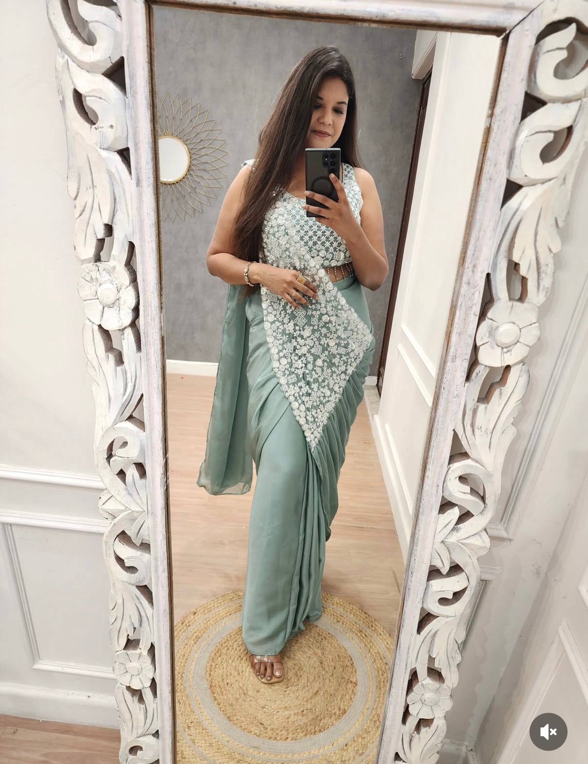 poised to perfection silk ready to wear saree