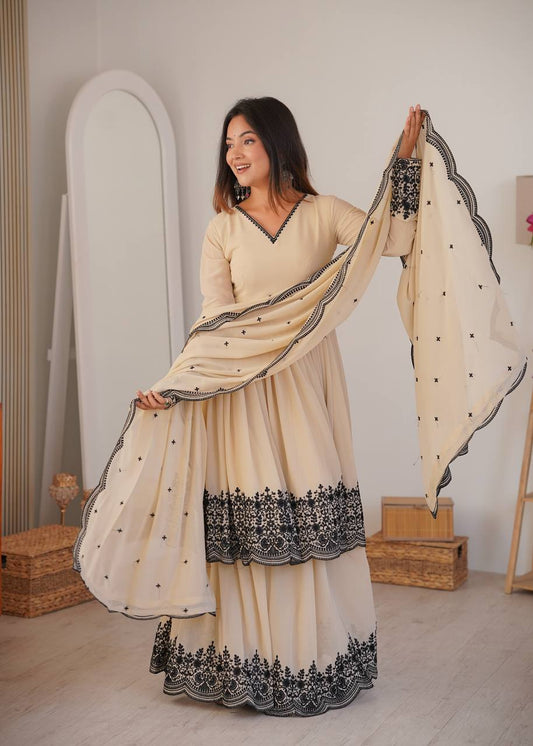 Aafreen Designer Embroidered Anarkali Suit