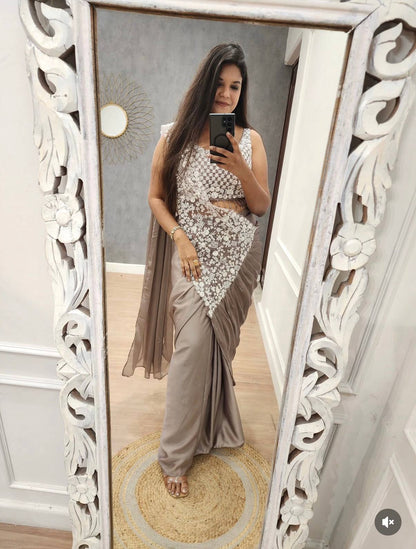 Poised to Perfection Silk Ready To Wear Saree