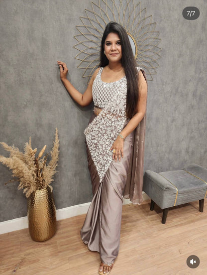 Poised to Perfection Silk Ready To Wear Saree