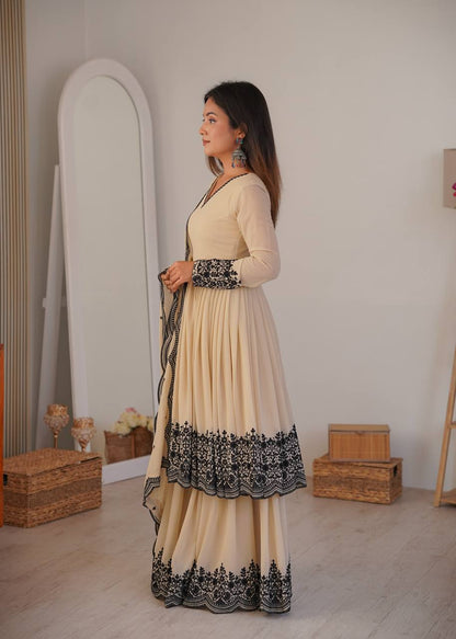 Aafreen Designer Embroidered Anarkali Suit