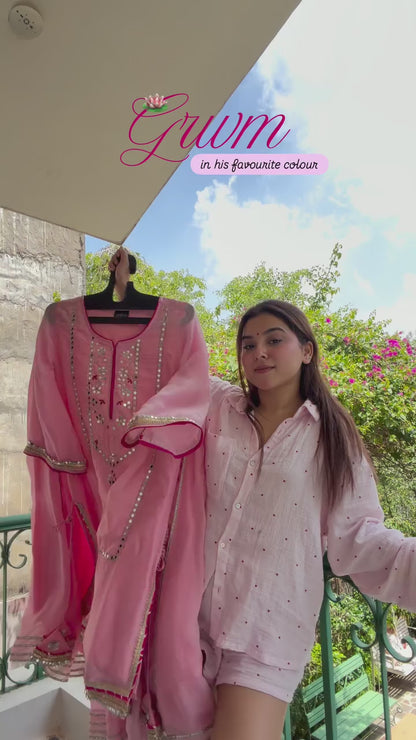 Raumya Neon Elegant Sharara Suit Set
